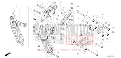 COUSSIN ARRIERE CRF1100D2N de 2022